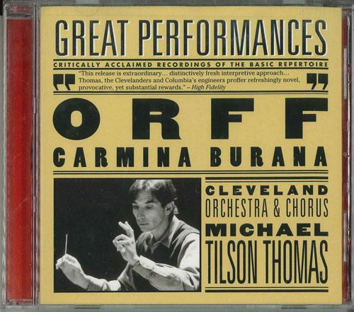 

CD ORFF BLEGEN Carmina Burana Non Japan Music Others Used