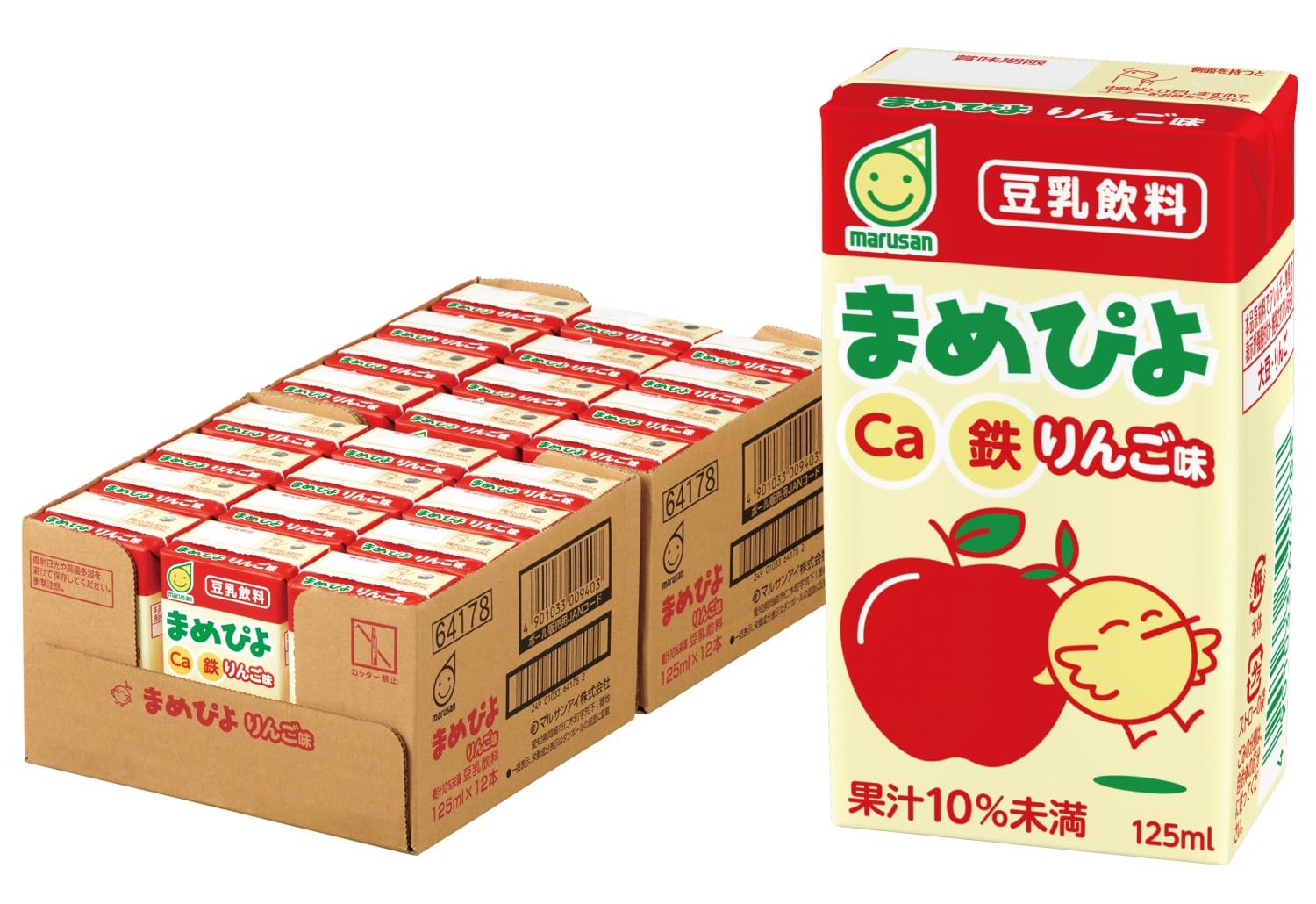 

Marusan Mamepiyo Apple Flavor 125ml x 24 bottles