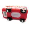 Les Trésors De Lily [M7749] - Tirelire résine 'Bus Anglais' rouge (2 étages) - 12x9x6 cm