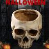 1pc,Resin Skull Planter Flower Succulents Pot Cactus Planter Pots Holder Halloween For Home Office (Plants Not Include)