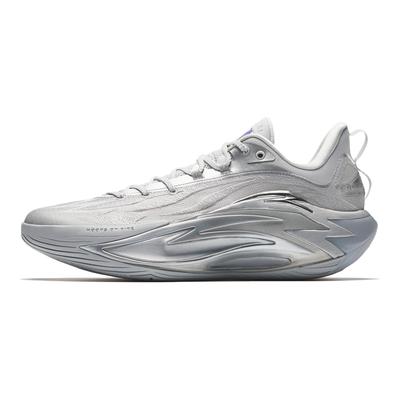 Schockwelle 7 Basketballschuhe Herren Niedrig geschnitten Silber 112531126-4
