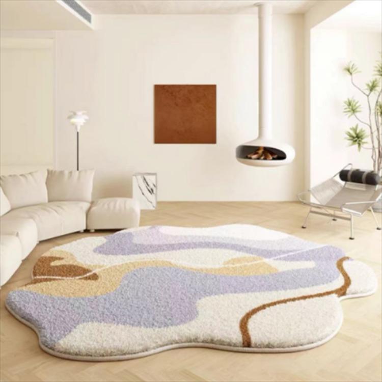 Modern Minimalist Irregular Carpet Living Room Coffee Table Carpet Bedroom Dressing Room Circular Floor Mat