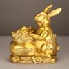 Copper Rabbit Ornament Twelve Zodiac Rabbit Living Room Office Decoration Craft Rabbit Year Lucky Gift