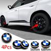 Car Blue White Logo Front Hood Emblem 82mm Rear Badge 74mm Wheel Hub Cap 68mm 56mm Steering Wheel Sticker 45mm Accessory For BMW Xm0