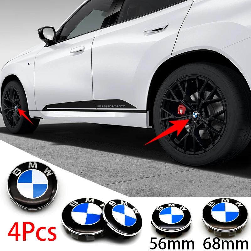 Car Blue White Logo Front Hood Emblem 82mm Rear Badge 74mm Wheel Hub Cap 68mm 56mm Steering Wheel Sticker 45mm Accessory For BMW Xm0