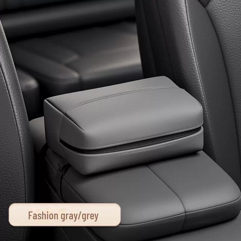Multifunctional Car Tissue Box: Seat Back Hanging & Sun Visor High-End Holder