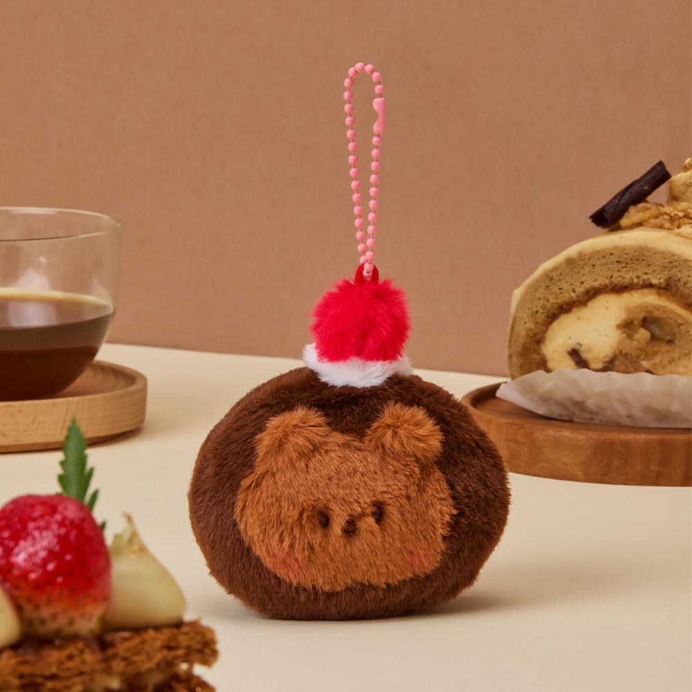 LINE FRIENDS minini Dessert Cafe Brownie Choco Roll Doll Keyring