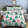 Christmas Print Bedding Set Duvet Cover 1 Duvet Cover 2 Pillowcases Adult and Kids Bedding Set Luxury Holiday Christmas Gifts