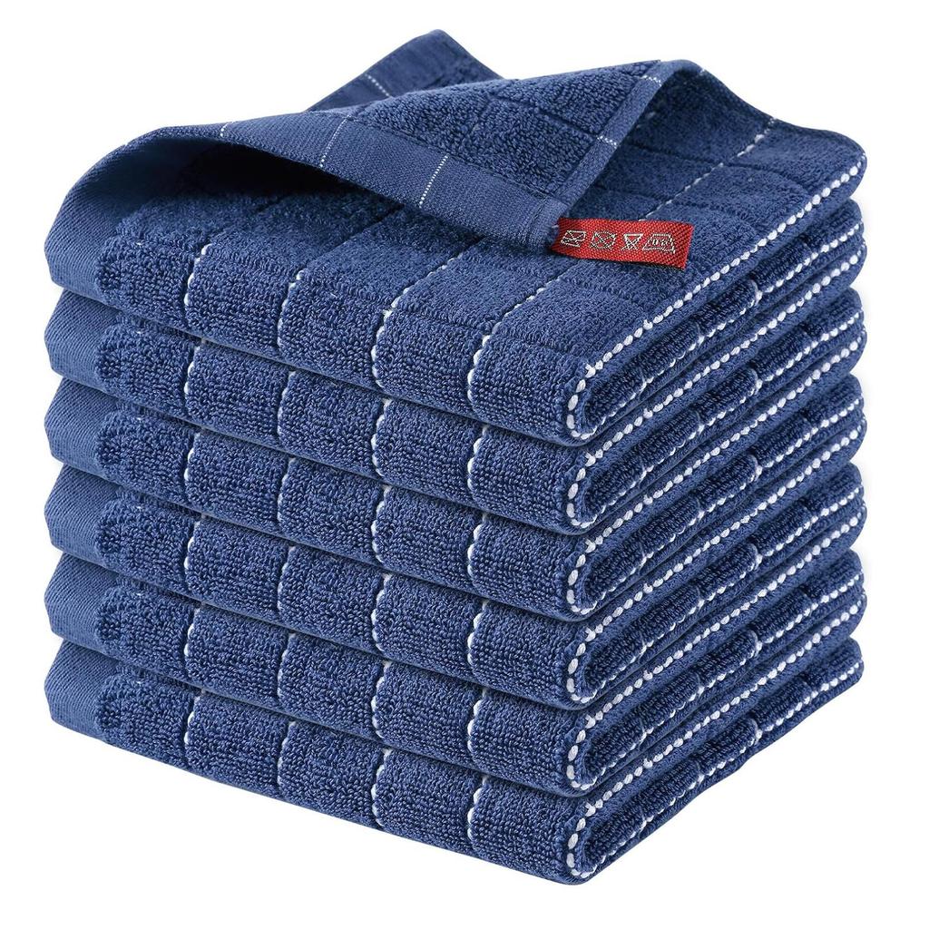 Soft Absorbent Pure Cotton Square Towel for Kitchen and Bathroom