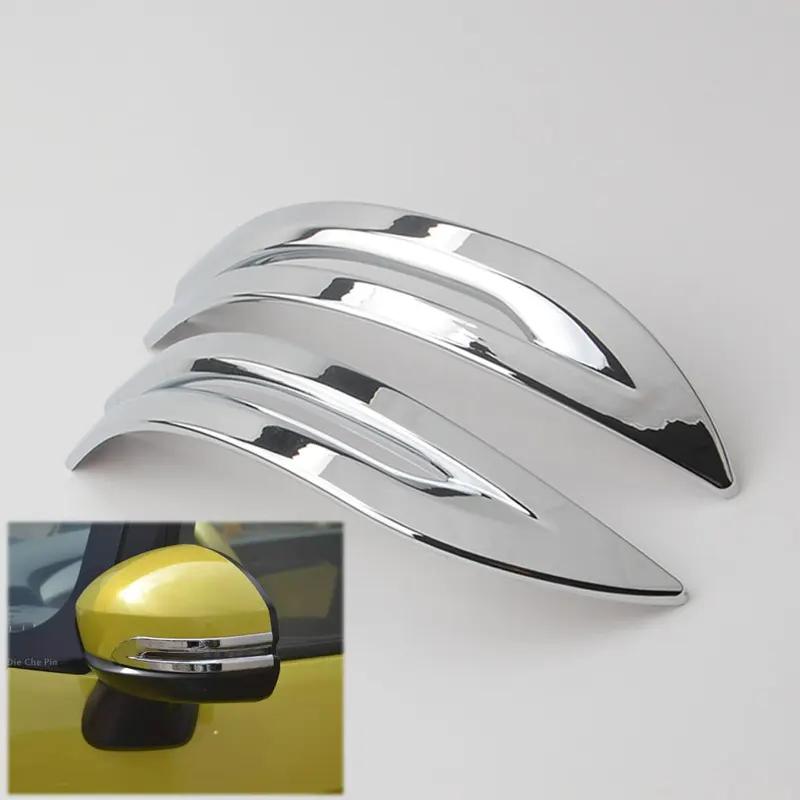 ABS Chrome Rearview Wing Mirror Cover Trim protection Sticker Decorative strips For Honda FIT JAZZ 2014 2015 Accessories