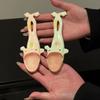 Creative Frog Spoon Ceramic Long Handle Spoon Household Quirky Soup Spoon Dessert Spoon Restaurant Household Kitchenware