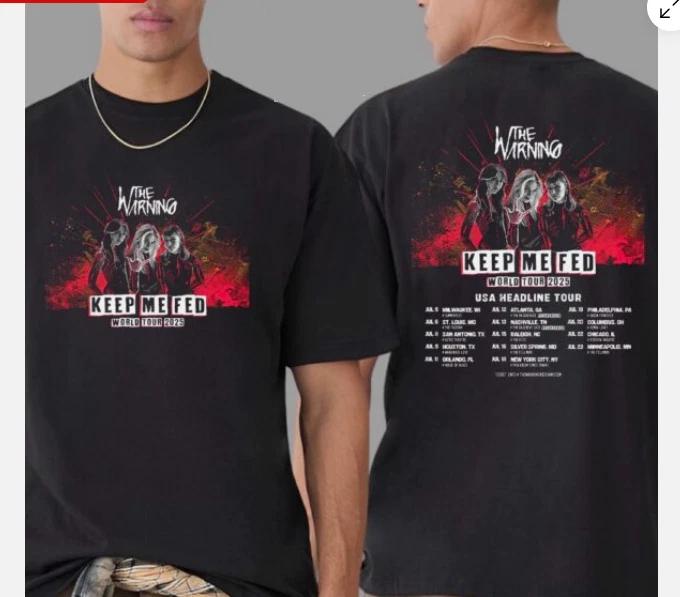 The Warning Band Keep Me Fed World Tour 2025 Usa Two Sides T-Shirt S