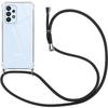 Case for Samsung Galaxy A13 Reinforced Protection Transparent Anti-Scratch Flexible + Black Lanyard