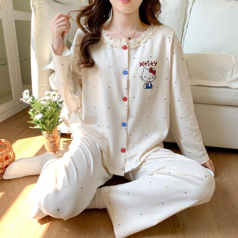 Adjustable Maternity Pajamas: Lightweight, Sweat-Absorbent Nursing Suit for Postpartum and Pregnancy Seasons