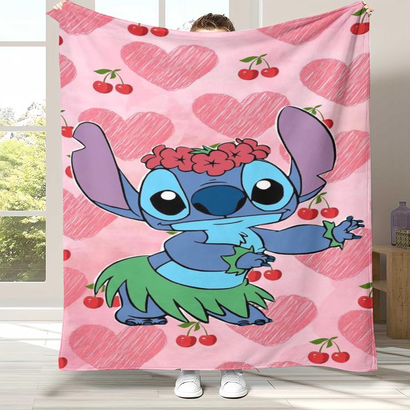 Coperta di Flanella Kawaii a Punto S, Coperta Morbida e Calda in Peluche per Casa, Camera da Letto, Letto, Divano, Campeggio, Picnic, regalo bambini
