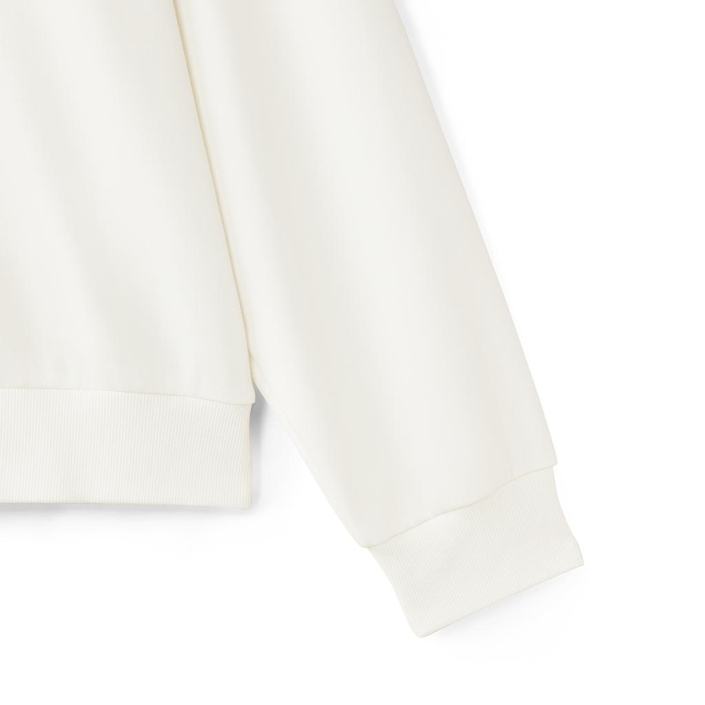 Skechers New Year Series Comfortable Warm Lightweight Soft Mock Neck Half Zip Pullover Sweatshirt Men sweatshirt Cotton-Candy-White L125M004-0074