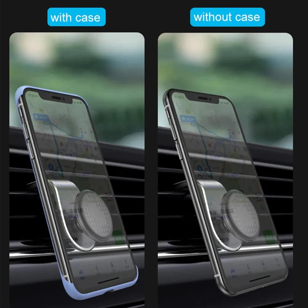 Magnetischer Autotelefonhalter, 360° drehbar, Auto-Lüftungsschlitz-Clip-Halterung, GPS-Navigationshalter, Smartphone-Unterstützung im Auto für iPhone Samsung
