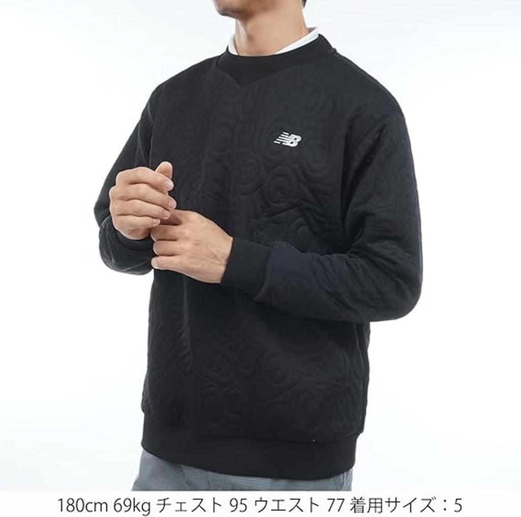 New Balance Golf Rundhals-Sweatshirt 6 Herren (Strecken) / 012-5262003 010_Schwarz [LL]