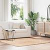VidaXL Shaggy Rug with Long Pile Beige 160x160 Cm Polyester, Rug, Bedroom Rug, Modern Rug, Living Room Rug, Rug 4102869