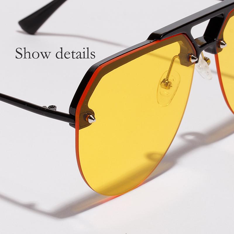 half frame sunglasses