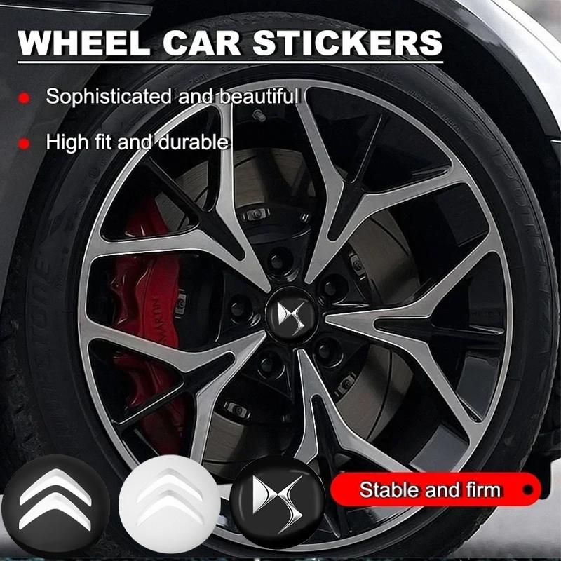 60mm Car Wheel Center Hub Cap Rim Cover Emblem Sticker For DS DS4S DS5 5LS DS3 DS4 DS6 DS7 DS9 E-Tense RUBIS SPIRIT WILD Citroen alp123