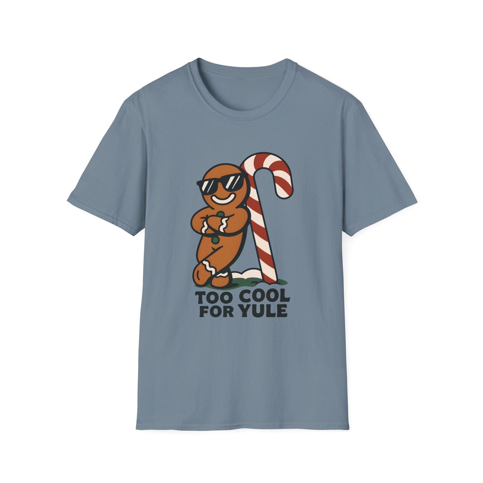 Unisex Softstyle T-Shirt Mens Womens Tees Top Gingerbread Man Candy Cane Funny Holiday Christmas 2XL