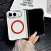 For IPhone DUO Transparent Ultra Slim Magnetic Wireless Charger Phone Case for IPhone Fold Clear Hard PC Anti Scratch Shockproof Protect Cover