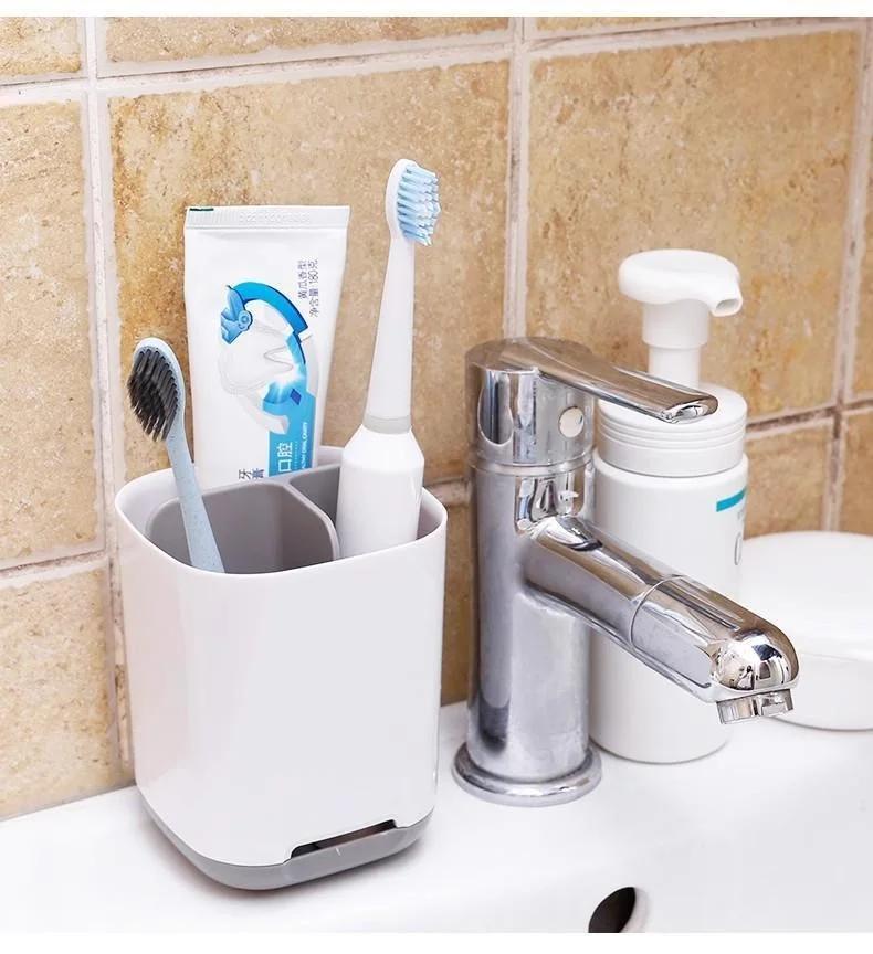 Plastic Electric Toothbrush Toothpaste Holder Detachable Bathroom Toothpaste Holder Storage Rack Bathroom Accessories