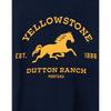 Yellowstone Mens Dutton Ranch Logo Short-Sleeved T-Shirt