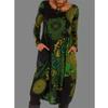 JPNTKY Mode Herbst Winter Langarm Rundhals Freizeitkleider