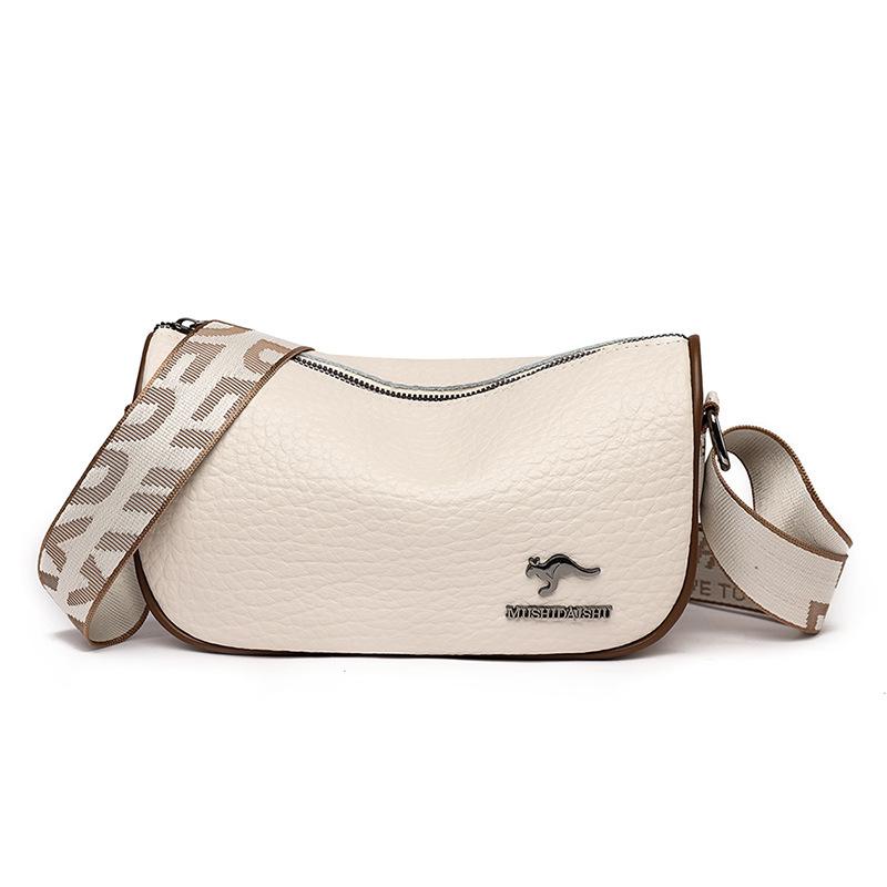 Genuine Leather Women'S Bag Fashionable Large Capacity Shoulder Messenger Bag First Layer Cowhide