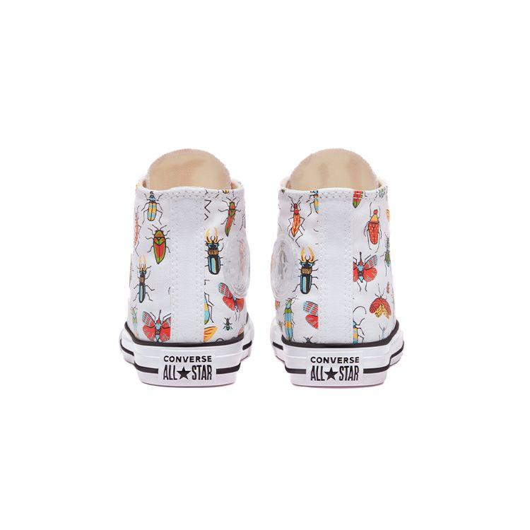 Converse Chuck Taylor All Star Canvas Comfortable Versatile High Top Kids Canvas Shoes Kids Sneakers White Black 670704F