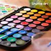 Shuttle Art Solid Watercolor Paint Petit Easy to Large Brush 48 for Outdoor Adult Coloring Book Set, Palette, Color, Use, Quick-Drying, Capacity,