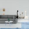Nordic Abstract Metal Sculpture And Ceramic Giraffe Figurine Centerpiece Ornament for Home Office