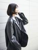 Ayiholic Cashmere Faux Leather Tailor Jacket