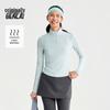 T-shirt de Sport à Manches Longues et Demi-Fermeture Éclair pour Femme Benlai