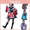 Japanese Cosplay Kimono Costume Stage Performance Outfit Girls Multiple Colors