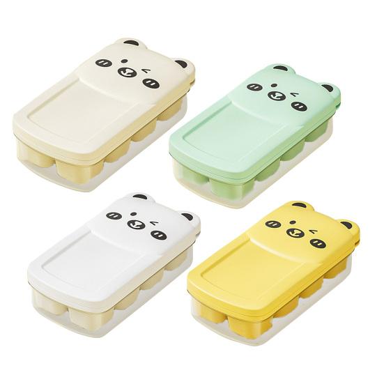 Mini Bear Ice Cube Tray with Lid Food-Grade Silicone Ice Mold Easy Release Ice Cube Maker BPA-Free Kitchen Food Freezer Tray