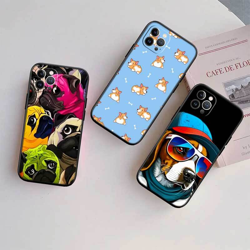 Cartoon Cute DOG Phone Case for Motorola Edge 60 60s 70 G86 G56 G54 E14 G04S G45 G54 G64 X30 X40 X50 S30 S50 Pro Power Tylus