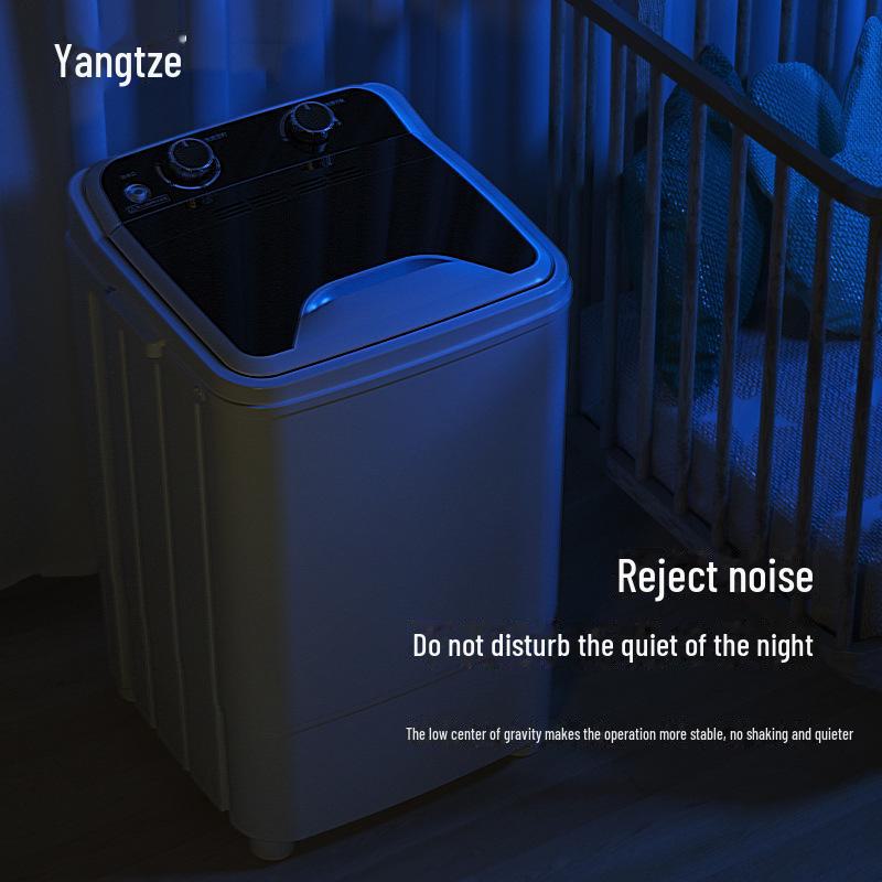 "Large Capacity Semi-Automatic Mini Washing Machine for Dormitory Use"