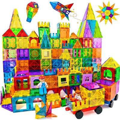 Magnetic Tiles Kids Toys Magnet Toys for Toddlers Magnetic Blocks Construction Toys Preschool Learning Sensory Montessori Toys for 3+ Year Old Boys
