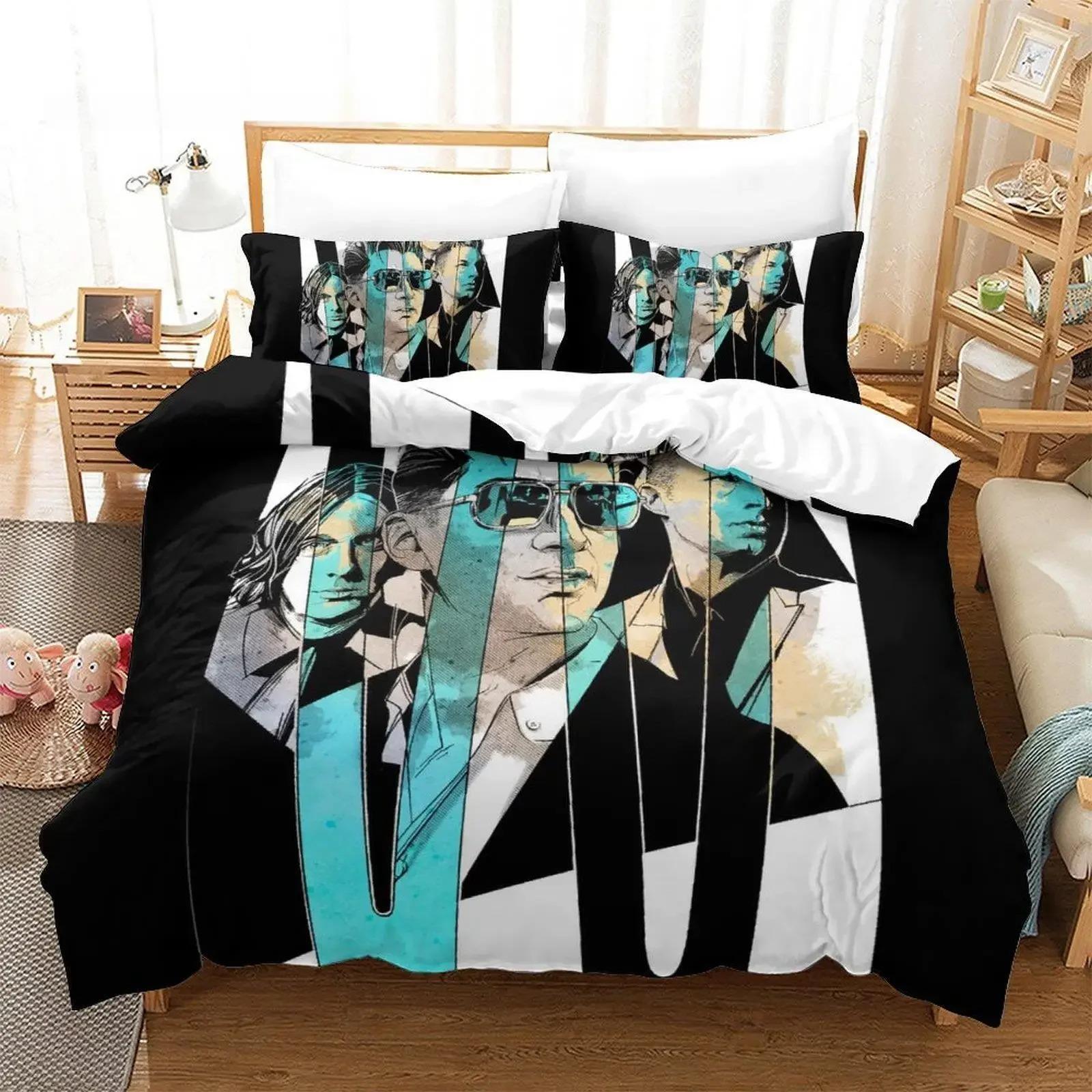 

Новый комплект постельного белья Arctic Monkeys Single Twin Full Queen King Size Bed Set Aldult Kid Bedroom Duvet cover Sets 3D Printed Bed Sheet EU Single 135x200cm