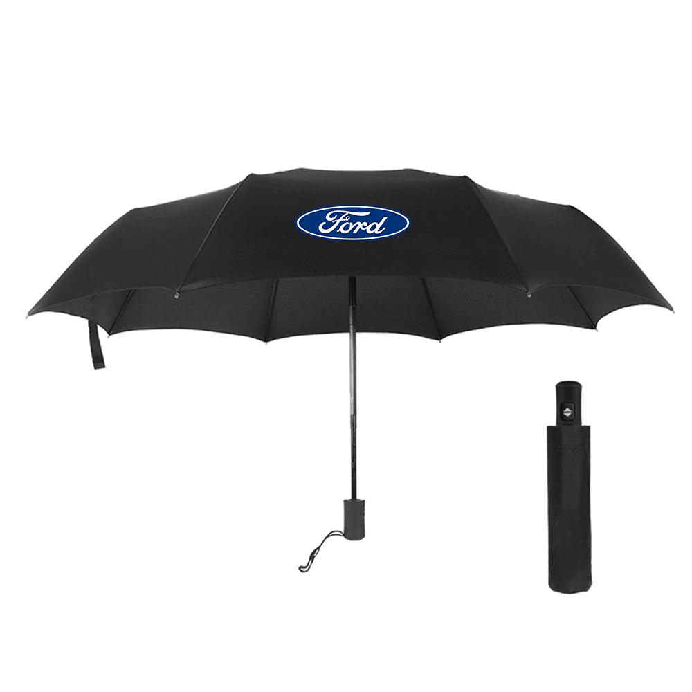 CMOC6 12 Bone Automatic Folding Umbrella Sun And Rain Protection For Ford Escape mk7 Edge Mondeo Taurus Fusion Mustang Focus ST Racing