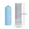 Geometry Stripe Pillar Candle Molds Plastic Column Making CandleHolder Wedding Items 3D Silicone Mold Taper Acrylic Party Supplies