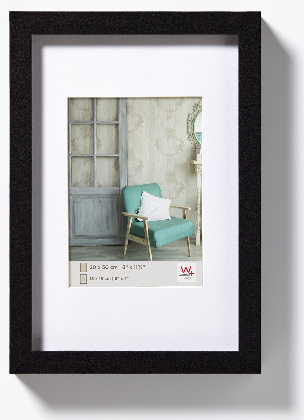Cadre photo en bois de Stockholm 13x18 cm (9 x 13 cm) noir