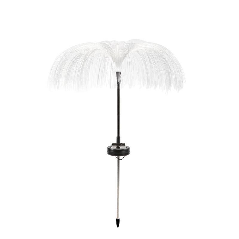 Colorful LED Solar Jellyfish Fiber Optic Garden Lights - Decorative Courtyard and Lawn String Lights