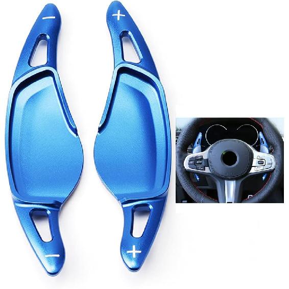 

HIBEYO 2PCS Steering Wheel Paddle Shifter Extension Covers for BMW 5er G30 G31 G38 7er G11 G12 3er G20 X3 G01 X4 G02 X5 G05 6er G32 GT Car