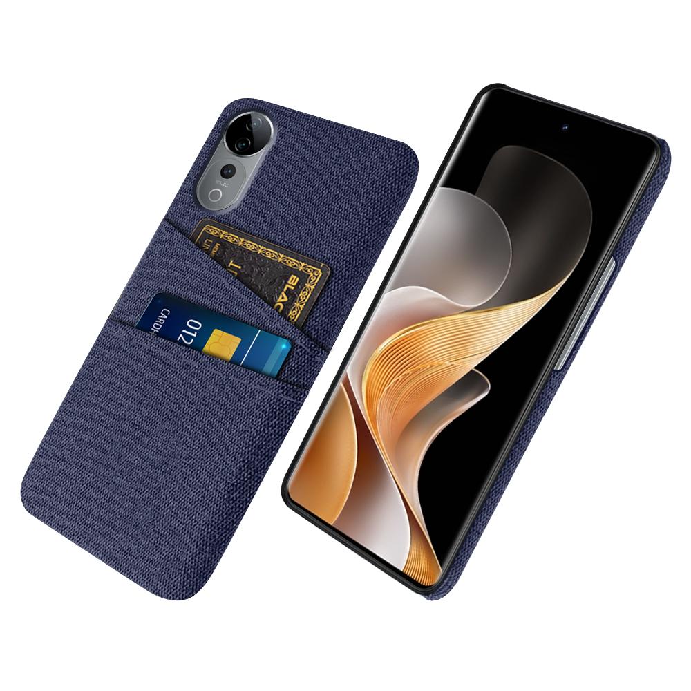 For vivo S19 Pro 5G Case Cloth+Hard PC Phone Cover with Dual Card Slots