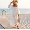 Dames Lange Mouwen Kleurrijk Elegant - Jurk voor Vakantie en Casual Kleding