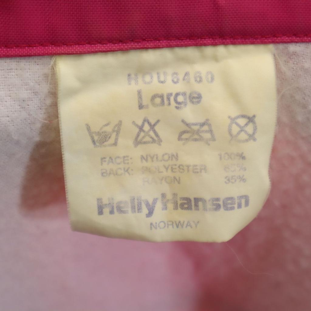 HELLY HANSEN 80s vintage Nylon Coach jacket L Pink Men's Used